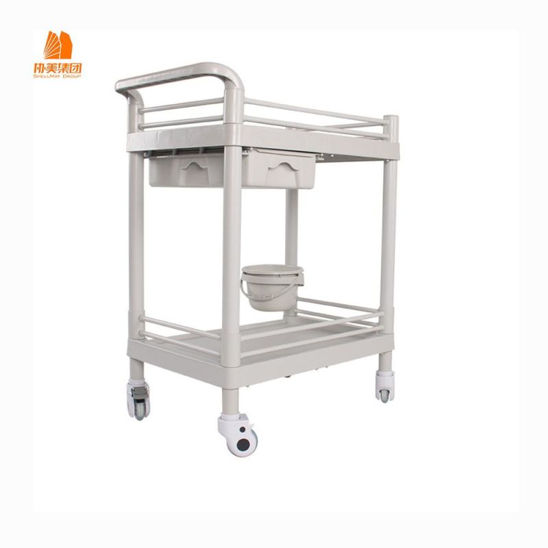 Hospital Convenient Trolley Facilities, Stainless Steel Medicine Trolley.