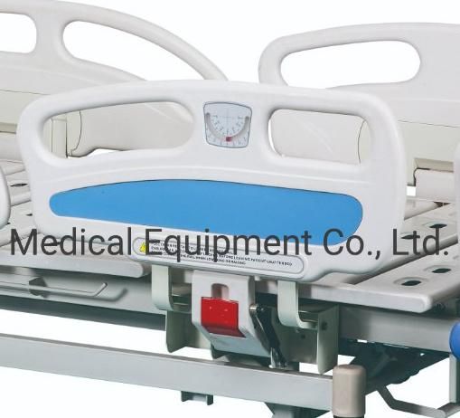 Hospital Bed Comfortable Medical Hospital Equipment Five Functions Manual Bed