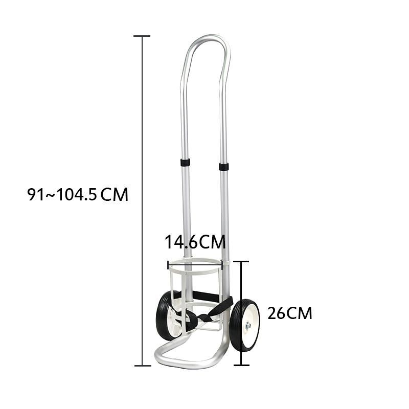 Oxygen Cylinder Trolley with Ring 146mm Diametr