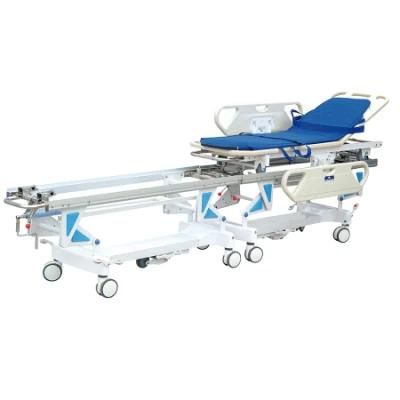 Hospital Medical Ambulance Stretcher Emergency Trolley Cart Patient Transfer Stretcher