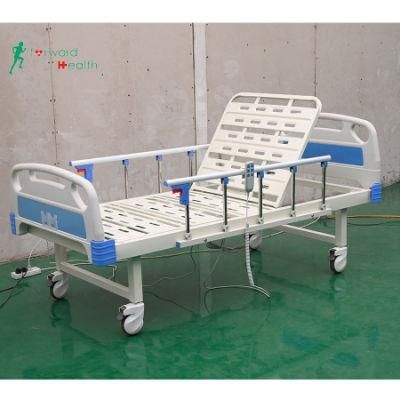 Electric Two Function ICU Hospital Bed Double ABS Cranks Nursing Patient Bed
