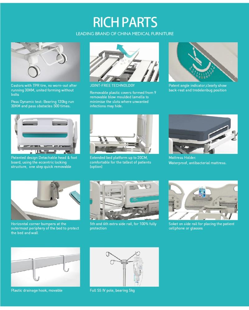 Y6y8c Electric Luxury ICU Clinic Sickbed
