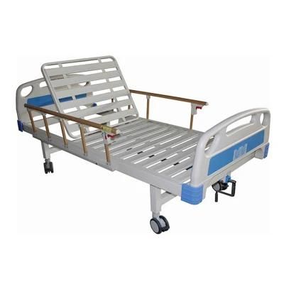 Hospital Bed Manual Slatted Single Crank Hospital Furniture Rehabilitation