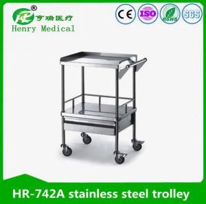 Hr-742A Medical Instrument Trolley/Stainless Steel Trolley/Instrument Trolley