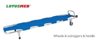 Lotusmed-Stretcher-010116 Aluminum Alloy Automatic Stretcher Foldable Stretcher