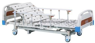 Function Folding Adjustable Clinic Furniture Electric Medical Nursing Patient Hospital Bed with Casters