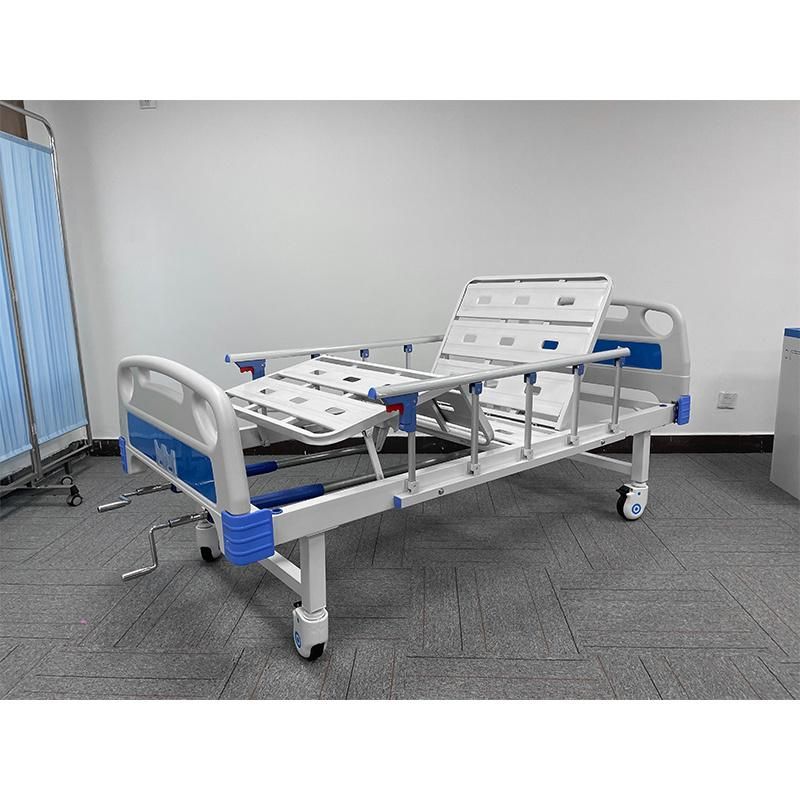 Manual 2 Rank 2 Handle 2 Function Hospital Bed Medical Bed