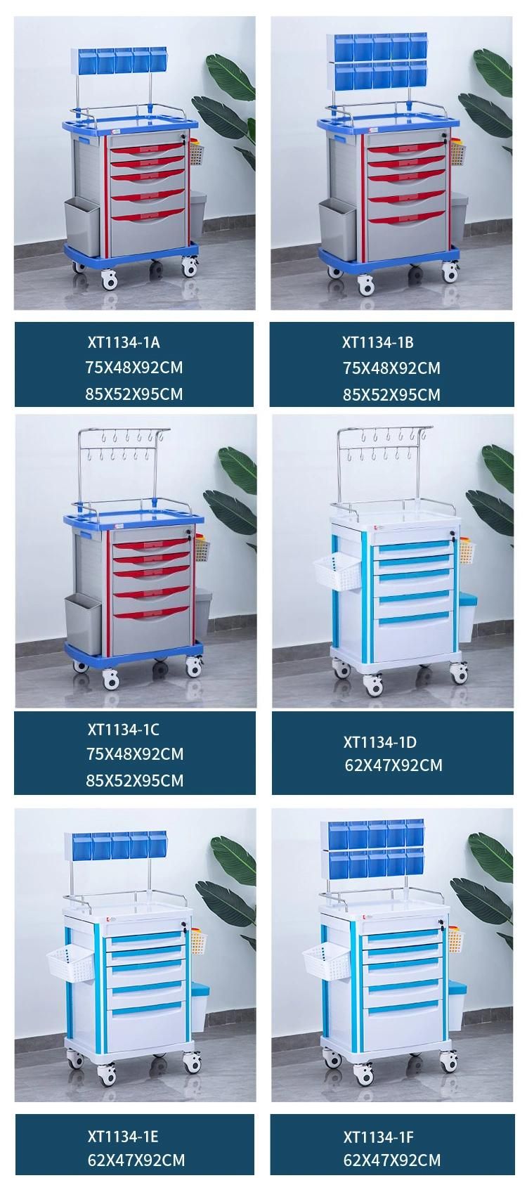 Medical Equipment Medical ABS Multilayer Dressing Changing Rescue Nursing Medicine Delivery Trolley