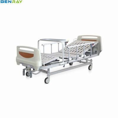 Medical Equipment Hospital Furniture Manual Bed 2-Crank 2-Functions Good Price for Hospital