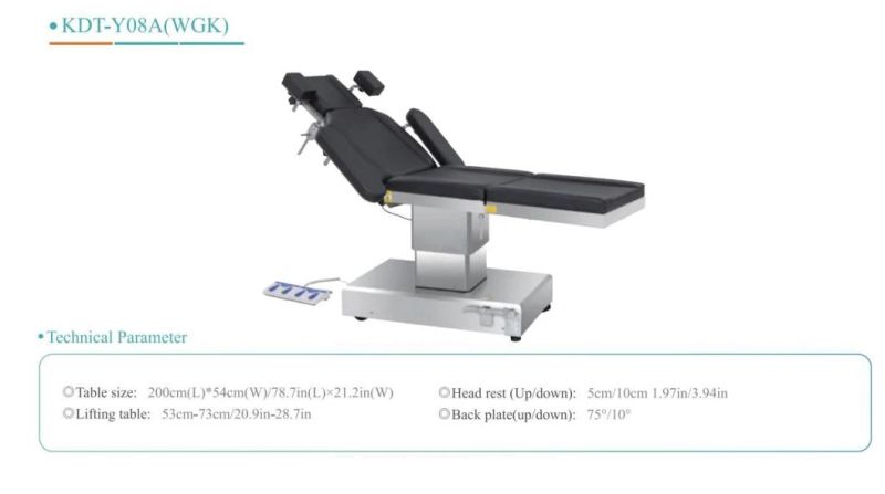 Advanced Electric Operating Table Mobile Operating Bed Surgery Table Supplier for Hospital Medical Surgical Opeation Room Ot Theatre Equipments