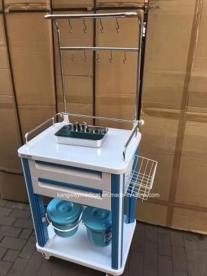 Hospital Furniture Medical Patient Transfusion Trolley Treatment Carts