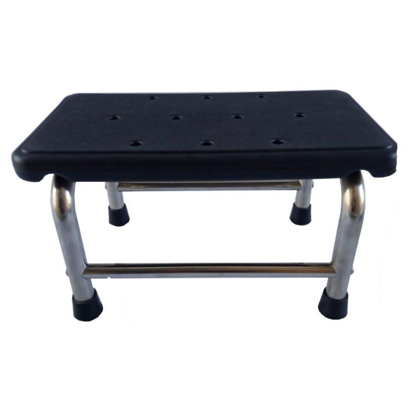 Mn-Fs001 Factory Price Medical Stainless Steel Double Step Footstool