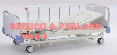 Top-Selling 3 Cranks Manual Hospital Bed Ha-6-3