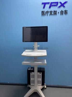 Medical Hospital Roll Stand Trolley Cart for Computer