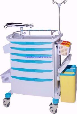 Multifunctional Hospital ABS Medicine &amp; Emergency Trolley