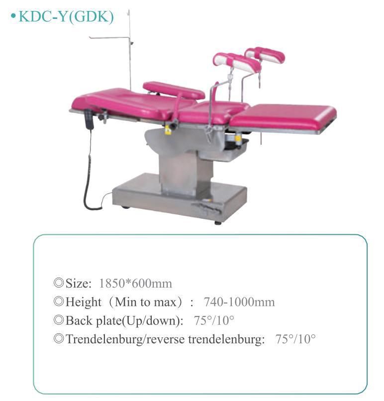 High Quality Hospital Operation Room Equipment Stainless Steel Multifunctional Electric Hydraulic Operating Bed Adjustable Surgical Operation Table [Kdc-Y (JJK)
