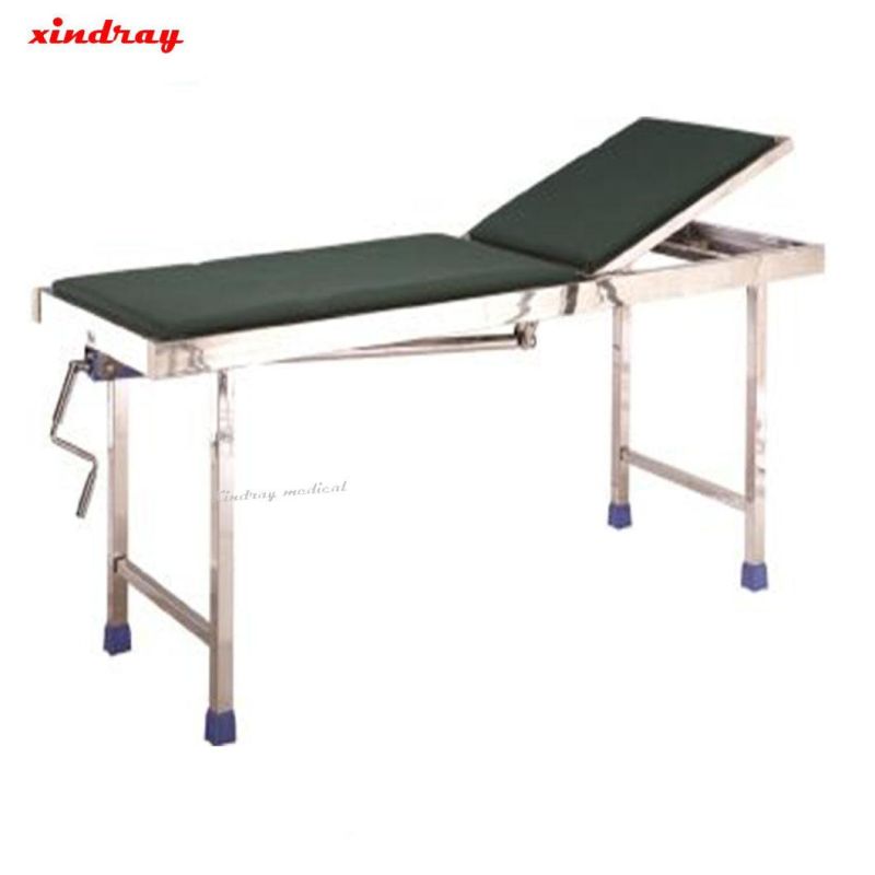 Best Selling Height Adjustable Three Functions Clinic Manual Examination Bed Price