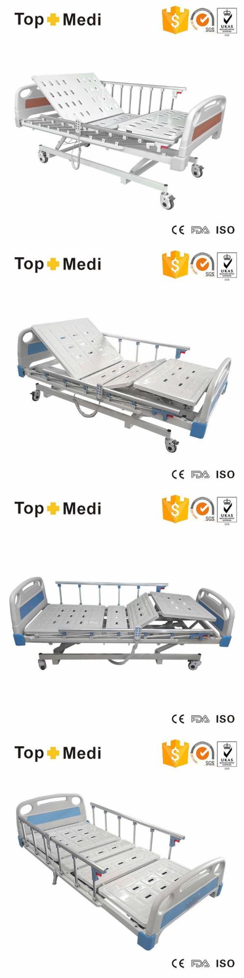 Promotion Product Medical Equipment Home Care Low Height 3 Functions Electric Hospital Bed
