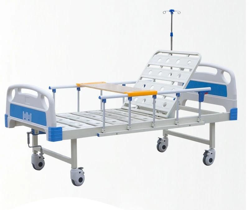 High Quality Medical Hospital Beds One Crank Cheap Manual Nursing Patient Bed