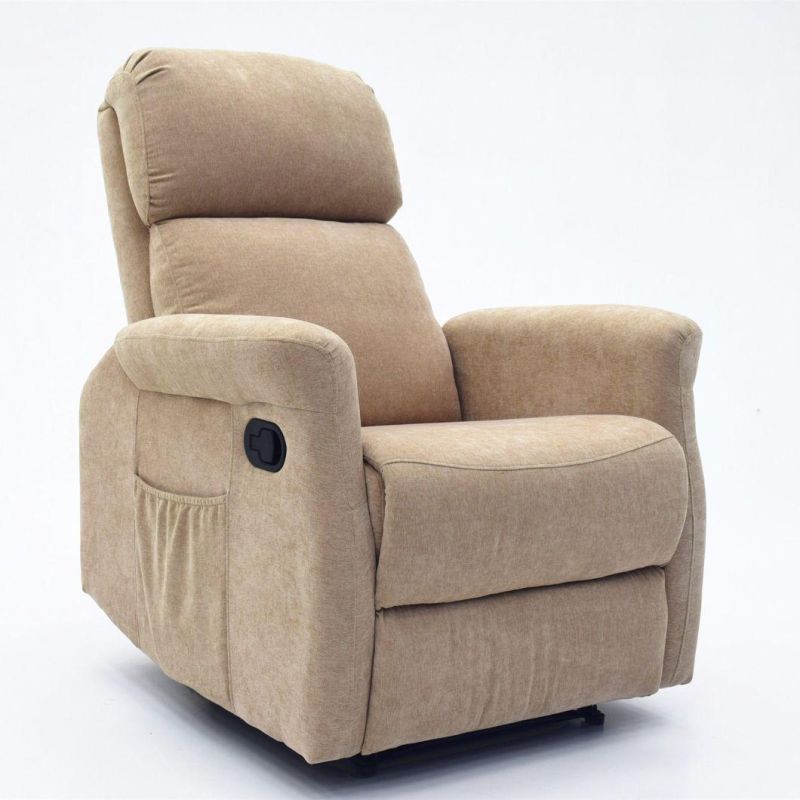 Jky Furniture Full Good Fabric Manual Recliner with Comfortable Backrest