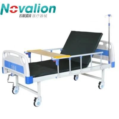 Patient Bed Hospital Furniture Manufacturer Single Crank ABS Manual Medical Hospital Bed