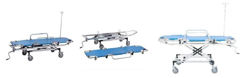 Hospital Adjustable Aluminum Alloy Transport Stretcher, Ambulance Stretcher (RC-B2)