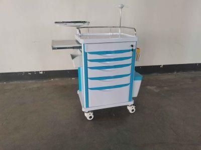 Rh-C512b Cheap Priced Fresh Color ABS Crash Cart: Hospital Emergency Clinic Furniture Supply