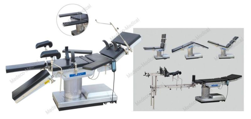 High Quality Hospital Medical Equipment Electric Hydraulic Multifunction Operating Table Ecoh003 with Stainless Steel