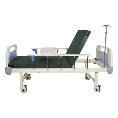 Cheap Price Medical Equipment 1 Function Hospital Bed with Manual Crank