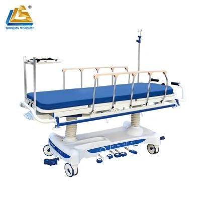 Deluxe X-ray Radiolucent Hydraulic Patient Transport Cart