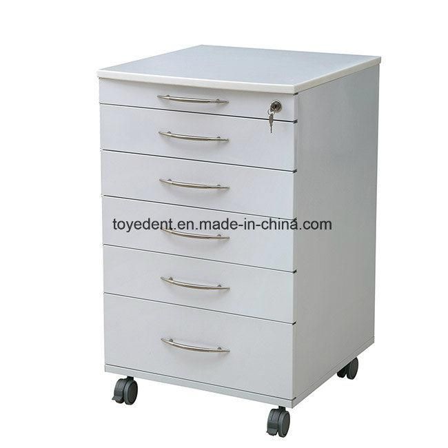 Hospital Stainless Steel Medical Mobile Trolley Dental Cabinet for Dentist