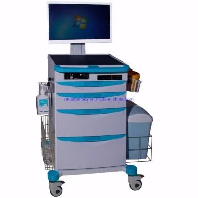 Hospital Mobile Computer Wireless Nurse Check-in Cart
