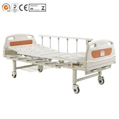 Hospital Furniture Manufacturers 2 Functions Two Cranks Manual Medical Bed