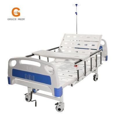 Hospital Equipment ABS One Function Manual Hospital Bed Medical Nursing ICU Bed