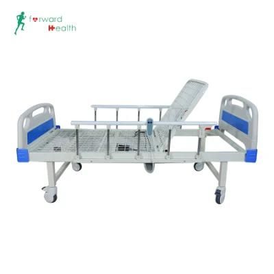 Factory Stainless Steel Medical Equipment Electric 1 Function ICU Hospital Bed with Casters Manufacturers