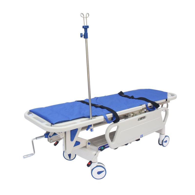 Rise-and-Fall Stretcher Cart Hospital Bed Patient Trolley Patient Stretcher