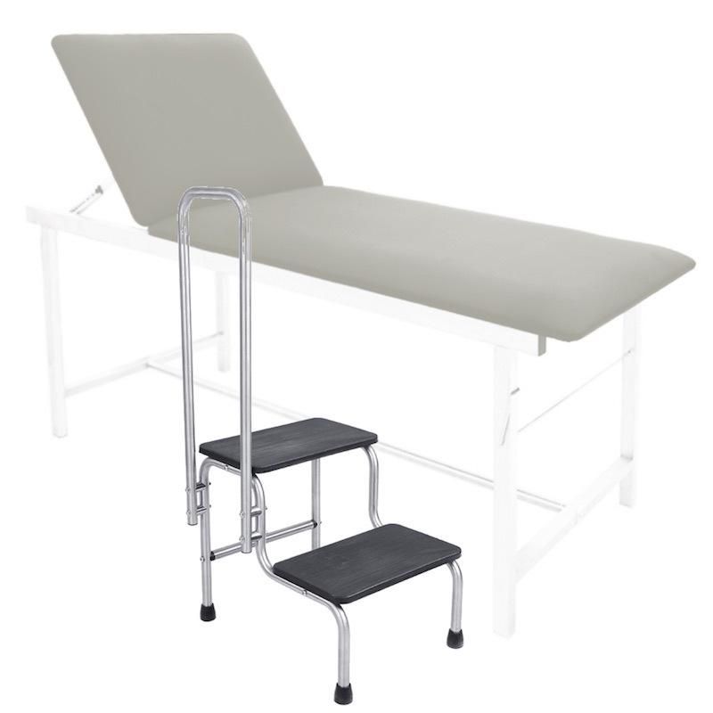 HS5611 Stainless Steel Portable Medical Hospital Anti Slip Surgical Double Foot Step Stool with Side Handrail