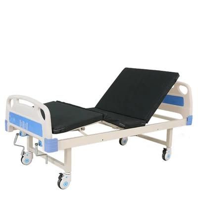Hot Selling Medical Equipment Manual 2 Crank Hospital Beds Two Function Patient Bed