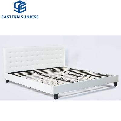 Factory Promotion Soft and Comfortable Leather Bed