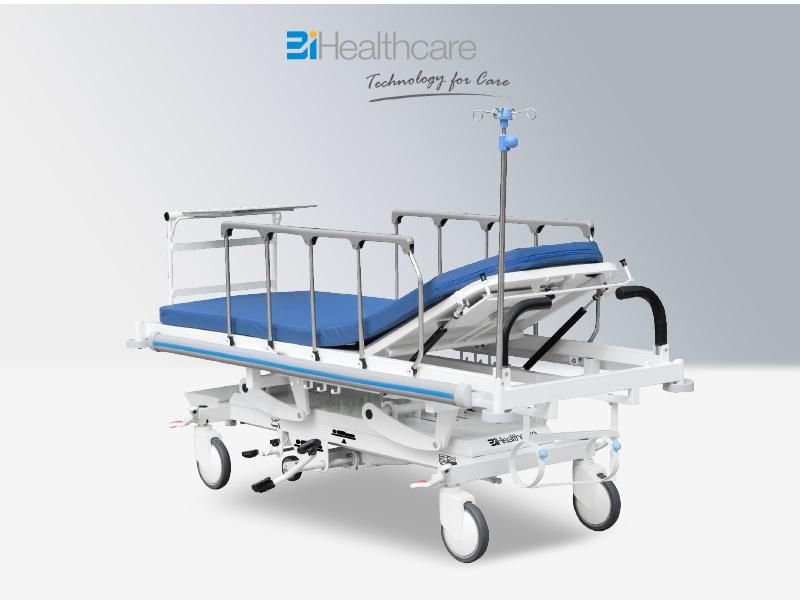 Hospital Furniture 5 Functions Medical Patient Hydraulic Transport Stretcher Trolley Transfer Stretcher