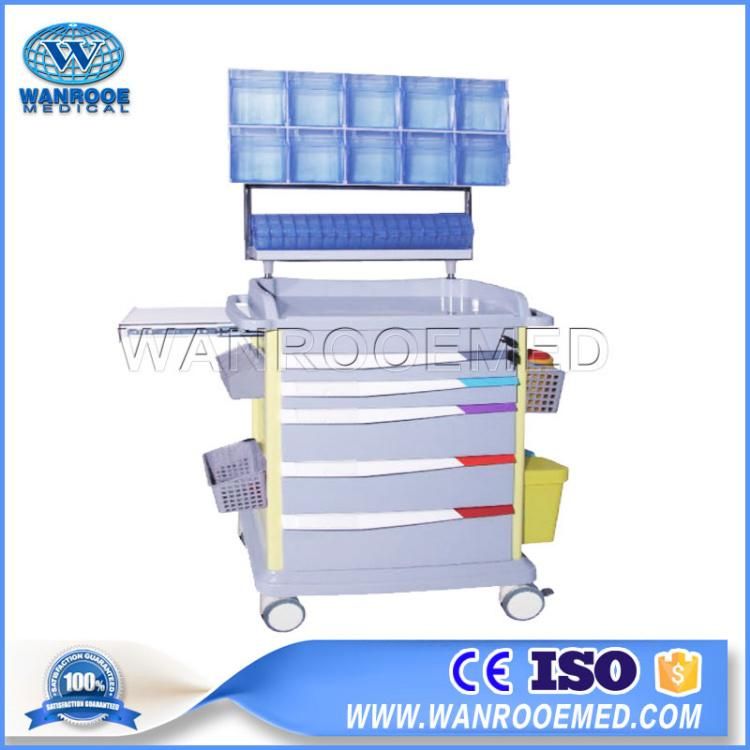 37 Series Hospital Anesthesia Transfer ABS Emergency Ambulance Medical Nursing Crash Trolley for Patient