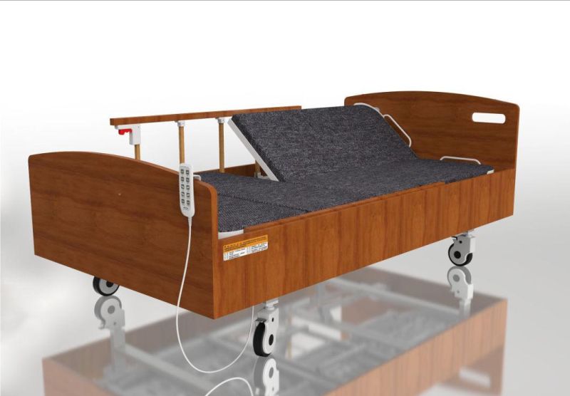 Home Eldery Care Electric Nursing Bed for Patient Adjustable Footrest Backrest Electric Bed
