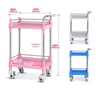 Two Three Layer Stainless Steel Trolley Xt1163 for Hospital/Home