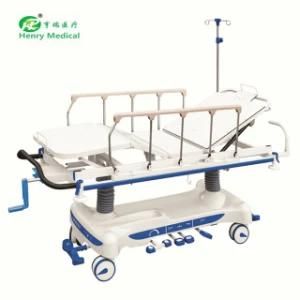 Medical Equipment Hydraulic Bed First-Aid Stretcher Cart Stretcher Trolley (HR-126)