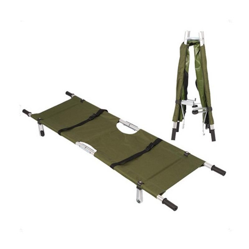 China Cheap Ambulance Use on Hospital for 2 Cranks Hospital Bed Medical Furniture Stretcher Carry Use