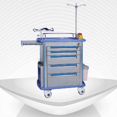 Five Drawers ABS Hospital Emergency Cart