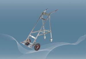 Hospital Stainless Steel Oxygen Cylinder Trolley Medical Equipment