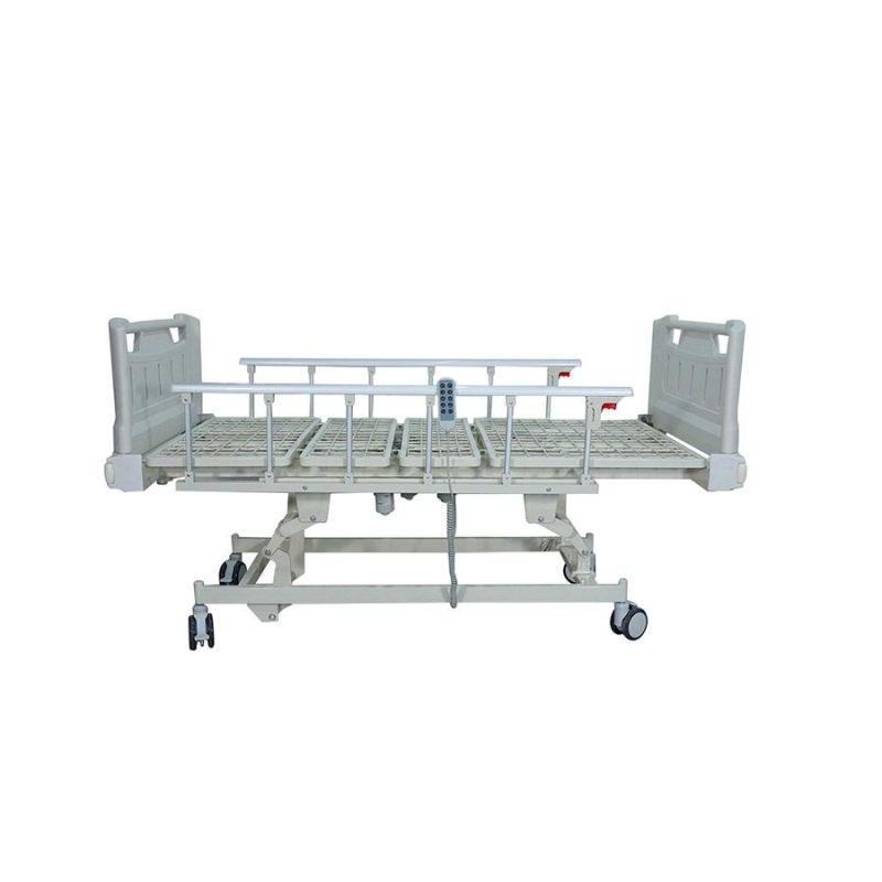 CE and ISO Five 5 Function Electric Hospital Patient Nursing ICU Bed Hospital Furniture Bed Manufacturer Only