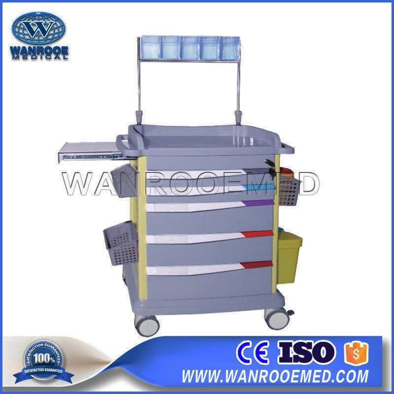 Bat-37 Medical ABS Plastic Anesthesia Hospital Hand Trolley