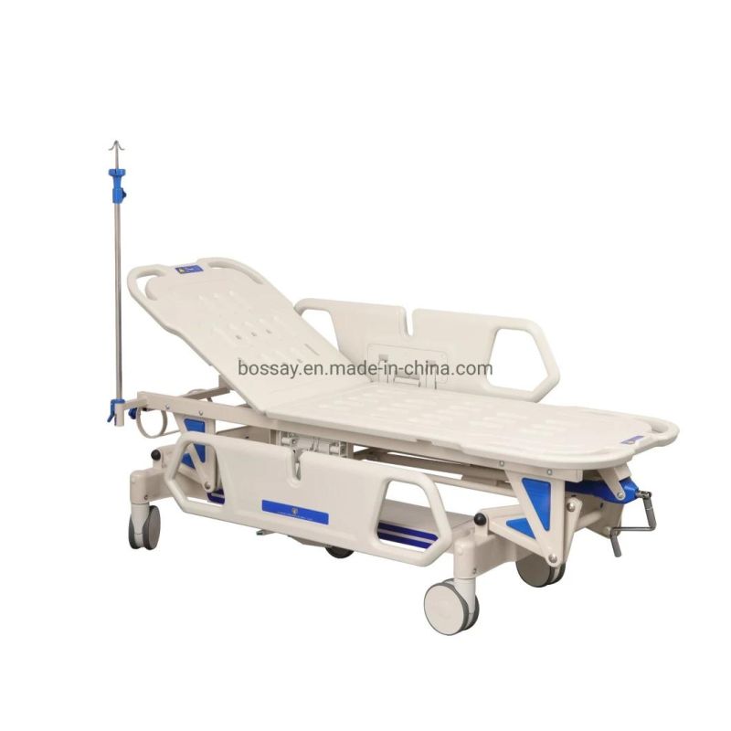 Manual Hospital ABS Patient Transfer Trolley Stretcher